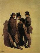NC Wyeth The Carpetbaggers oil painting on canvas